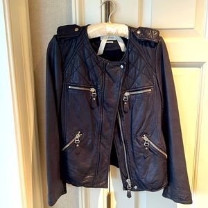 Isabel Marant Etoile Navy leather Jacket Size 36
